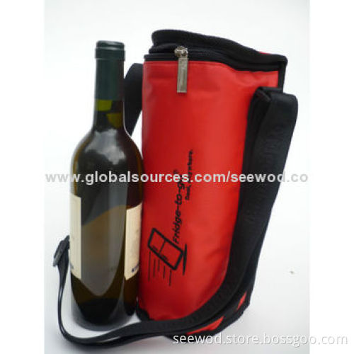Chilled bottle insulated cooler bag
